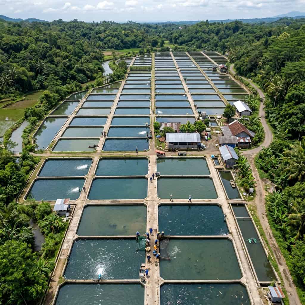 Kolam pembenihan ikan modern