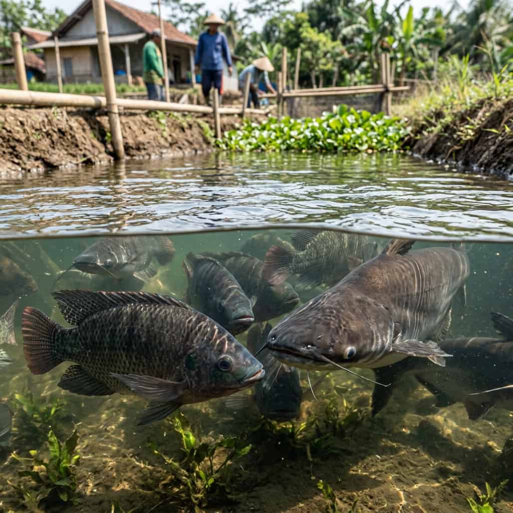 Kolam budidaya benih ikan Ashi Farm